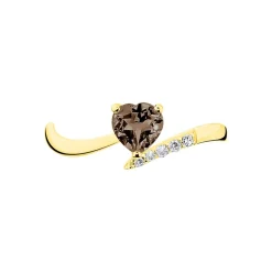Histoire d'Or Bague Eva Or Jaune Quartz Et Diamant Outlet