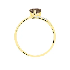 Histoire d'Or Bague Eva Or Jaune Quartz Et Diamant Outlet