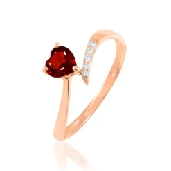 Histoire d'Or Bague Eva Or Rose Grenat Et Diamant Clearance