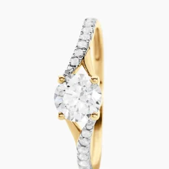 Histoire d'Or Bague Evita Or Jaune Oxyde De Zirconium Sale