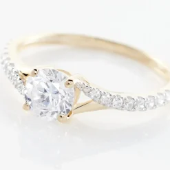 Histoire d'Or Bague Evita Or Jaune Oxyde De Zirconium Sale