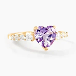 Histoire d'Or Bague Fany Or Jaune Améthyste Oxyde De Zirconium or jaune améthyste violet Outlet