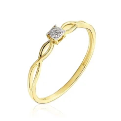 Histoire d'Or Bague Farila or jaune diamant Hot