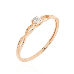 Histoire d'Or Bague Farila or rose diamant Clearance