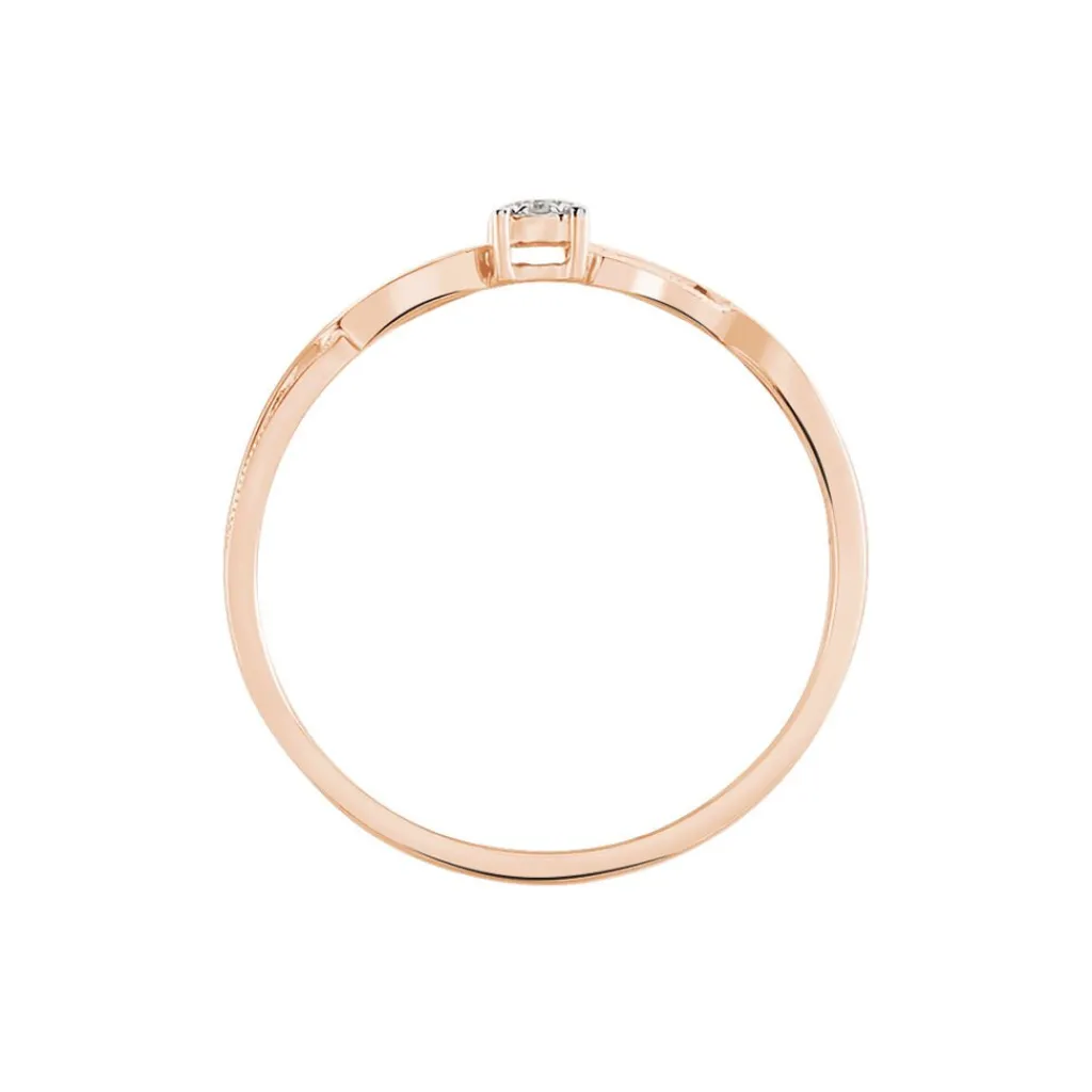 Histoire d'Or Bague Farila or rose diamant Clearance