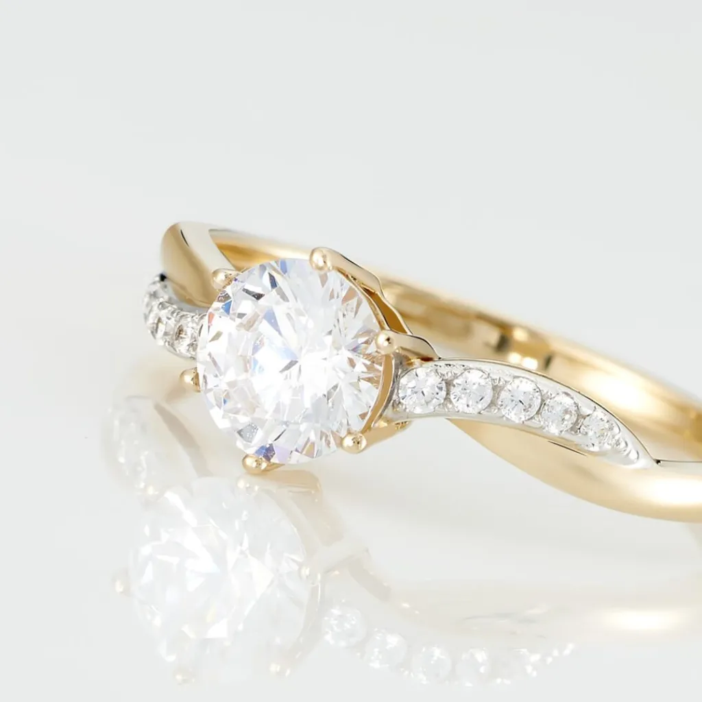 Histoire d'Or Bague Filipa Or Bicolore Oxyde De Zirconium Sale