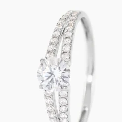 Histoire d'Or Bague Fina Or Blanc Oxyde De Zirconium Best