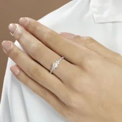 Histoire d'Or Bague Florenty Argent Blanc Perle De Culture Et Oxyde De Zirconium Best