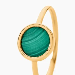 Histoire d'Or Bague Florica Or Jaune Malachite Best