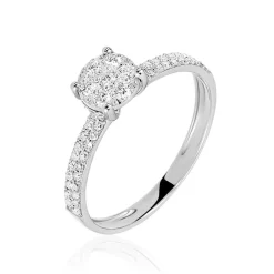 Histoire d'Or Bague Frika Or Blanc Diamant Clearance