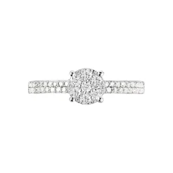 Histoire d'Or Bague Frika Or Blanc Diamant Clearance