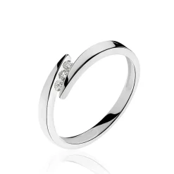 Histoire d'Or Bague Galya Or Blanc Diamant Outlet