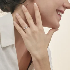 Histoire d'Or Bague Galya Or Blanc Diamant Outlet