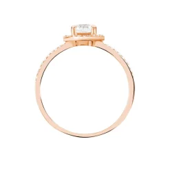 Histoire d'Or Bague Garine Or Rose Oxyde De Zirconium Hot