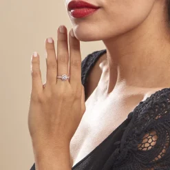 Histoire d'Or Bague Garine Or Rose Oxyde De Zirconium Hot