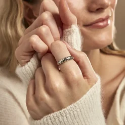 Histoire d'Or Bague Garrett Argent Blanc Oxyde De Zirconium