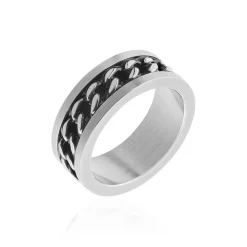 Histoire d'Or Bague Gaston Acier Blanc Discount