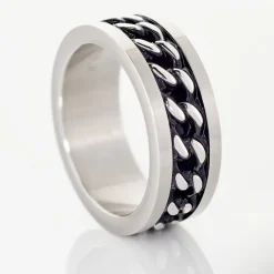 Histoire d'Or Bague Gaston Acier Blanc Discount