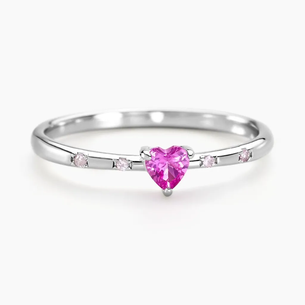 Histoire d'Or Bague Gemmie Argent Blanc Oxyde De Zirconium argent blanc oxyde rose New