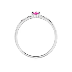 Histoire d'Or Bague Gemmie Argent Blanc Oxyde De Zirconium argent blanc oxyde rose New