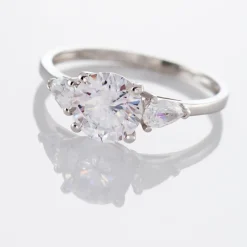 Histoire d'Or Bague Giana Or Blanc Oxyde De Zirconium New