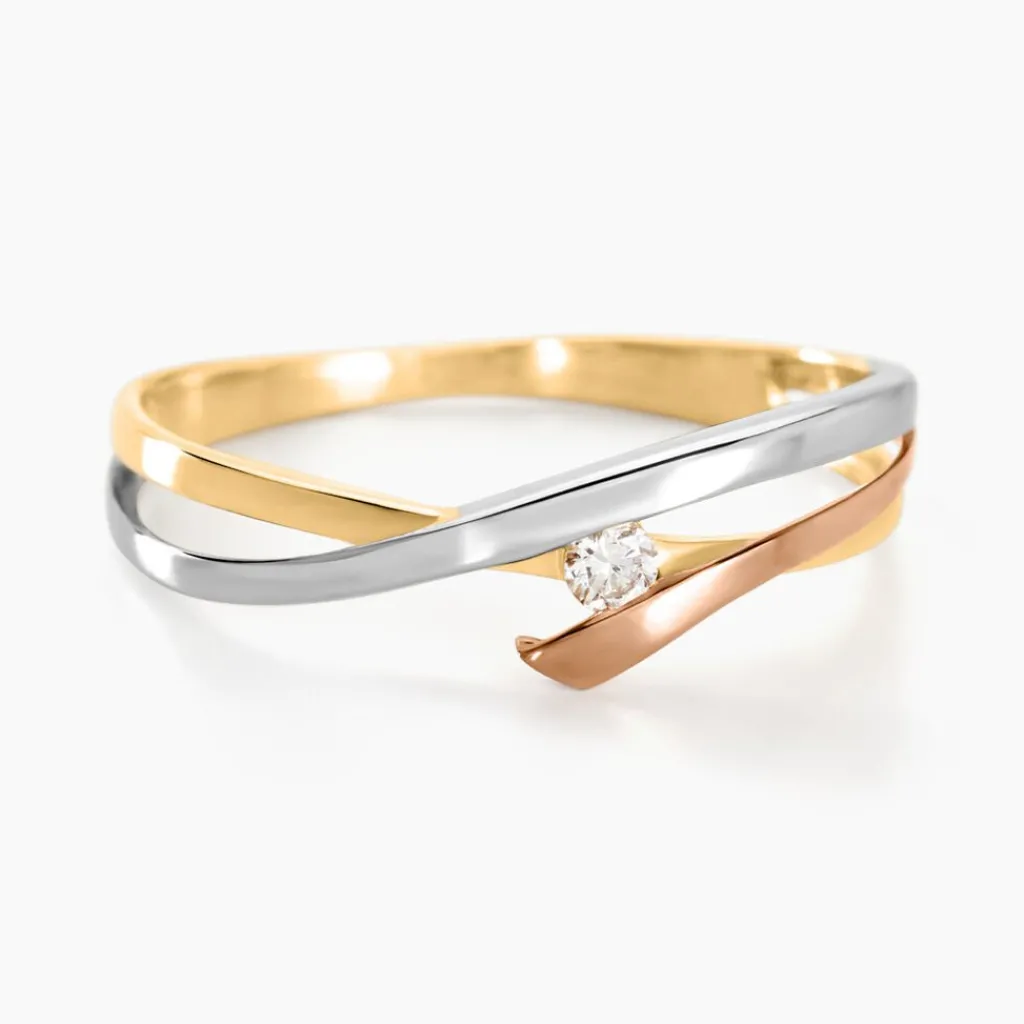 Histoire d'Or Bague Giusta Or Tricolore Diamant Discount
