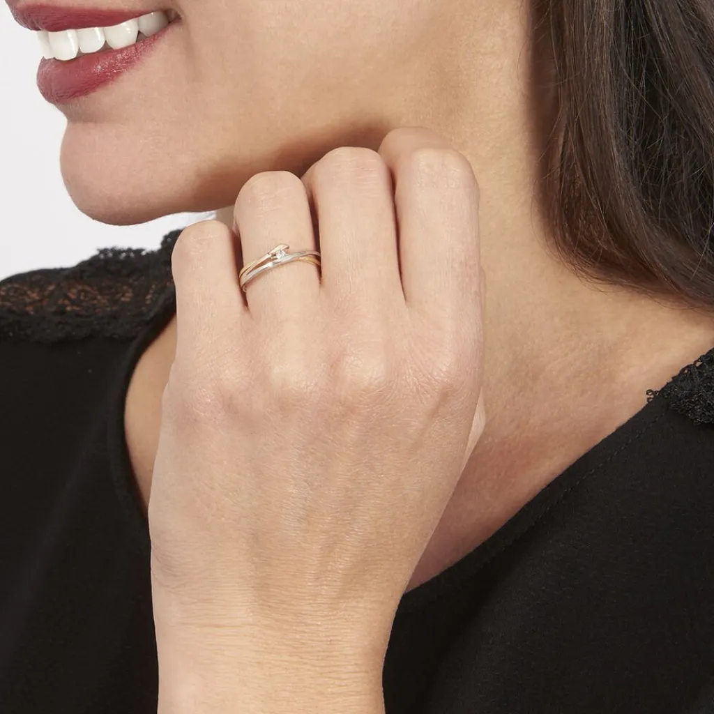 Histoire d'Or Bague Giusta Or Tricolore Diamant Discount