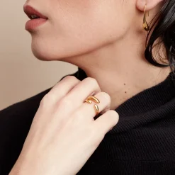 Histoire d'Or Bague Gold Aura Acier Jaune Outlet