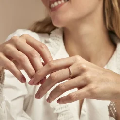 Histoire d'Or Bague Grady Plaqué Or Jaune Oxyde De Zirconium Clearance