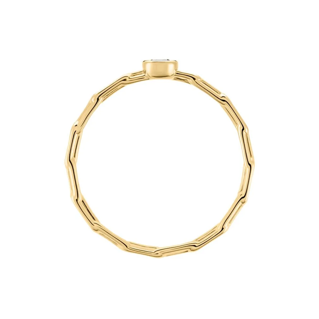 Histoire d'Or Bague Grady Plaqué Or Jaune Oxyde De Zirconium Discount