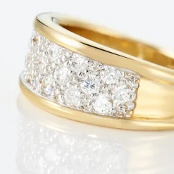 Histoire d'Or Bague Guerline Plaqué Or Jaune Oxyde De Zirconium New