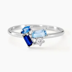 Histoire d'Or Bague Guillemette Argent Blanc Pierre D'imitation Outlet