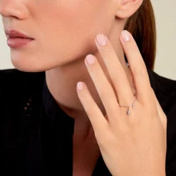 Histoire d'Or Bague Gypsie Argent Blanc Oxyde De Zirconium Discount