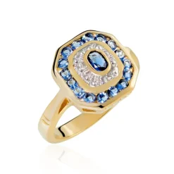 Histoire d'Or Bague Hans Plaqué Or Oxyde Pierre Discount