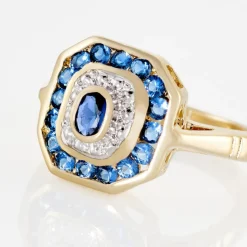 Histoire d'Or Bague Hans Plaqué Or Oxyde Pierre Discount