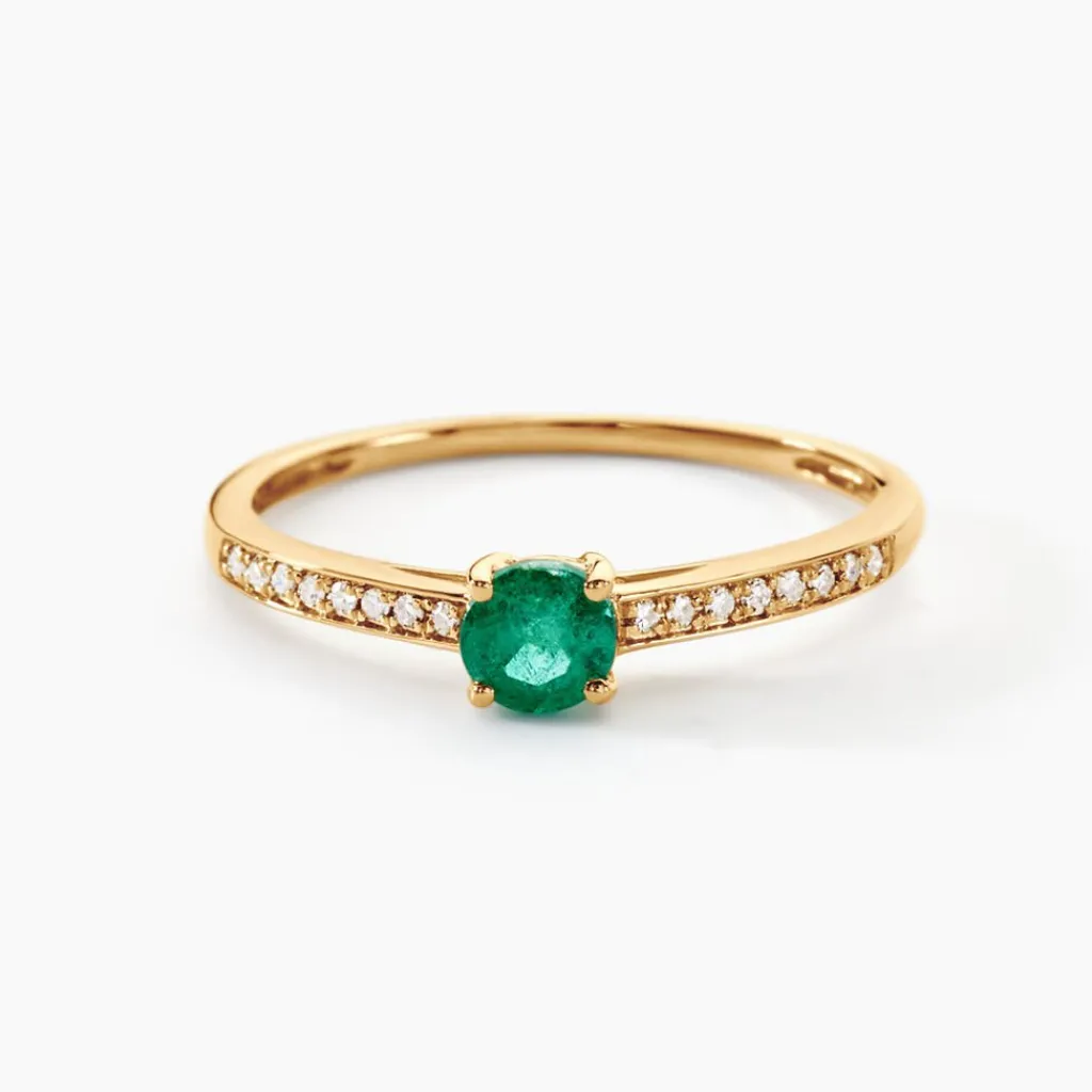 Histoire d'Or Bague Hardy Or Jaune Emeraude Diamant or jaune émeraude Best