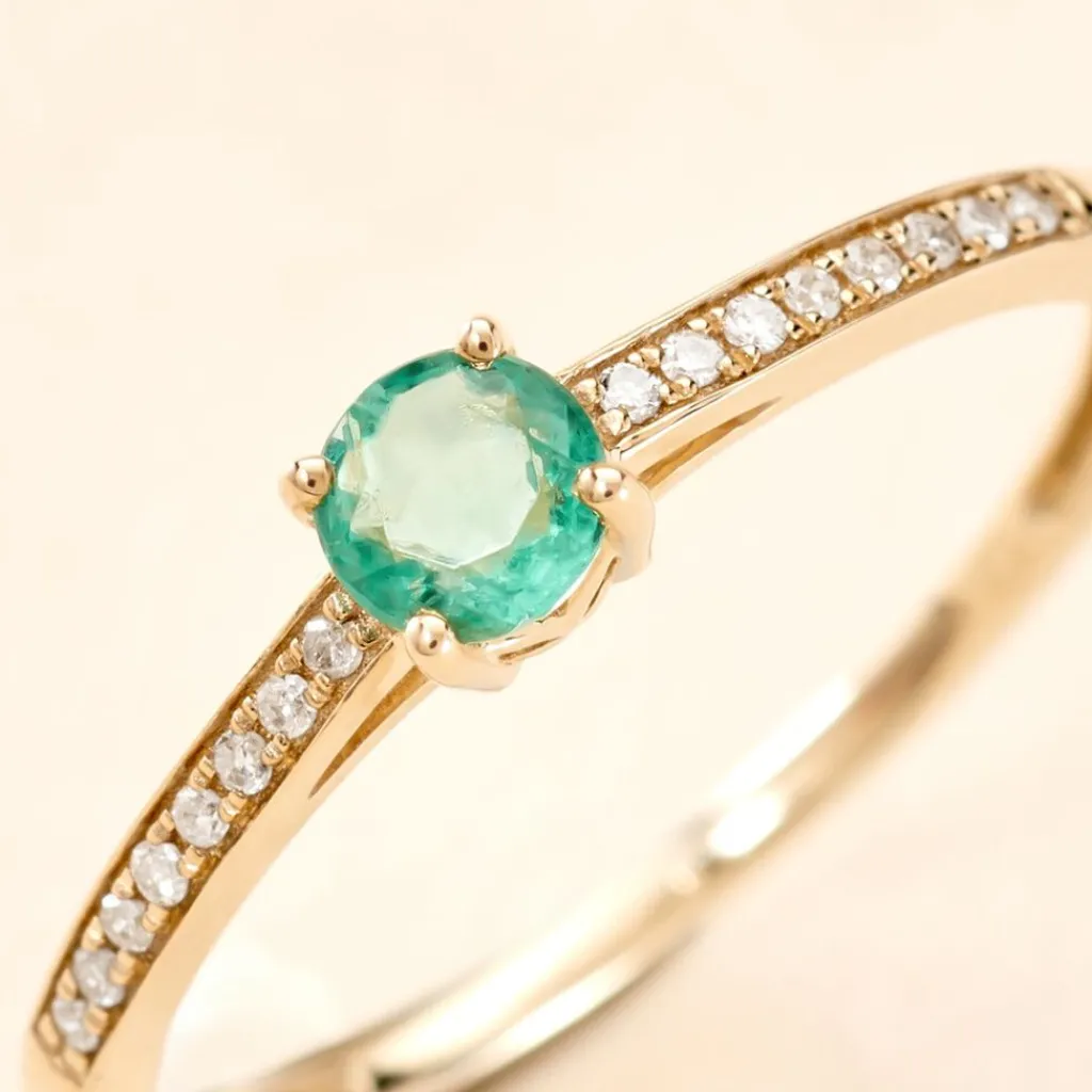 Histoire d'Or Bague Hardy Or Jaune Emeraude Diamant or jaune émeraude Best