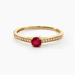 Histoire d'Or Bague Hardy Diamant or jaune rubis Online