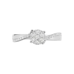 Histoire d'Or Bague Hebe Or Blanc Diamant Clearance