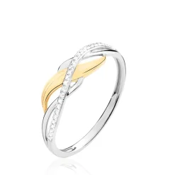 Histoire d'Or Bague Helene Or Bicolore Diamant Discount