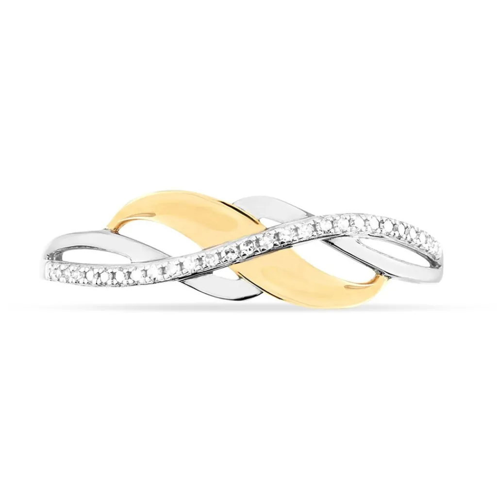 Histoire d'Or Bague Helene Or Bicolore Diamant Discount