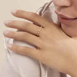 Histoire d'Or Bague Hestia Or Rose Oxyde De Zirconium New