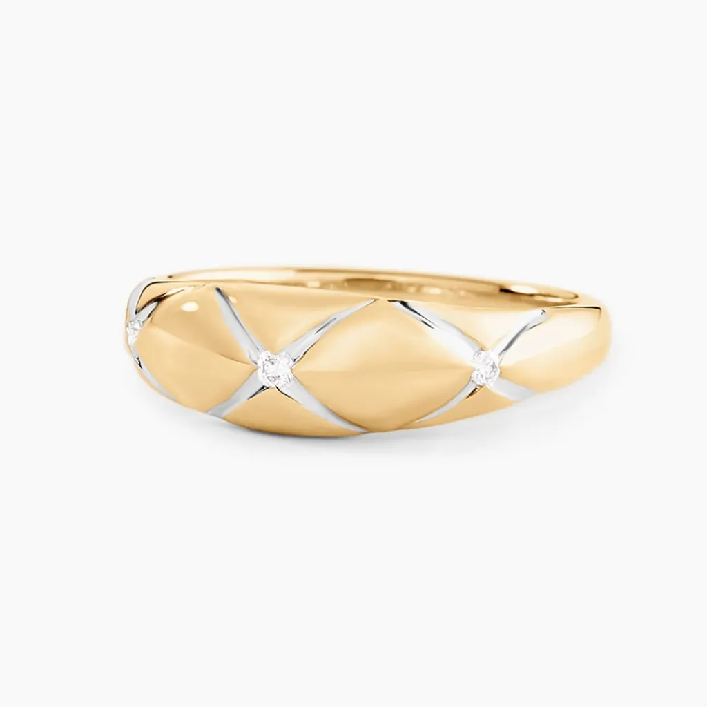 Histoire d'Or Bague Hildreth Or Jaune Diamant Clearance