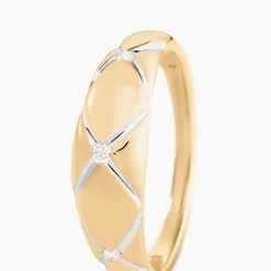 Histoire d'Or Bague Hildreth Or Jaune Diamant Clearance