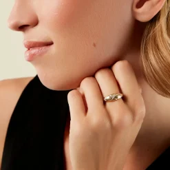 Histoire d'Or Bague Hildreth Or Jaune Diamant Clearance