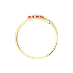 Histoire d'Or Bague Hoela Or Jaune Diamant Et Rubis Discount