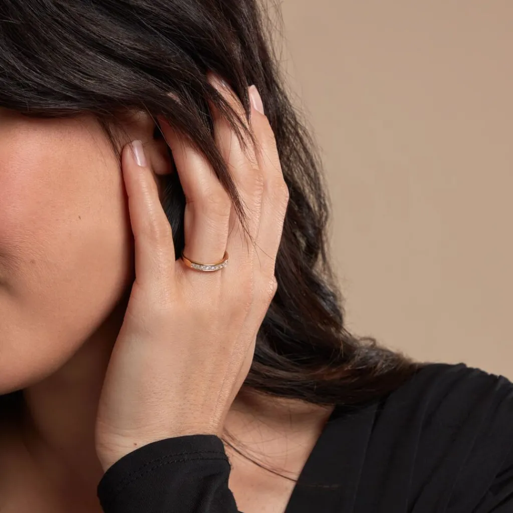 Histoire d'Or Bague Hyacintha Or Jaune Oxyde De Zirconium