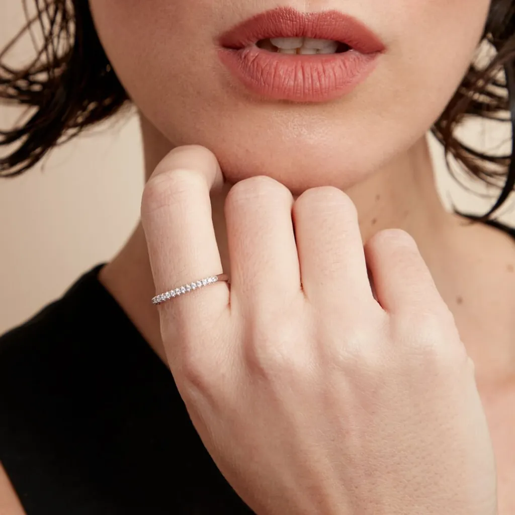 Histoire d'Or Bague Infini Pop De Zirconium argent blanc oxyde Clearance