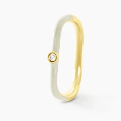 Histoire d'Or Bague Infini Pop De Zirconium argent jaune oxyde Sale