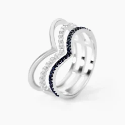 Histoire d'Or Bague Irina Argent Blanc Oxyde De Zirconium